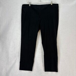 J. Jill Women's Sz 18 Black Premium‎ BiStretch Pants Flat Front Career Casual